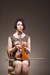 Girl with violin