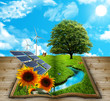 Libro natura con energia rinnovabile