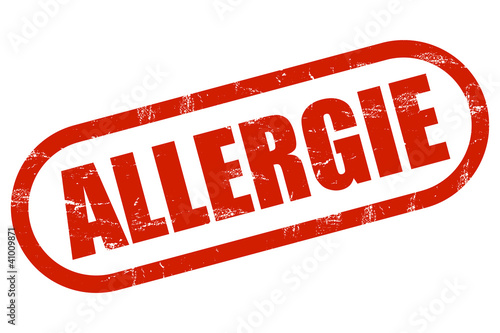 Illustration: Grunge Stempel rot ALLERGIE Grunge Stempel rot ALLERGIE
