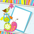 Template greeting card, vector