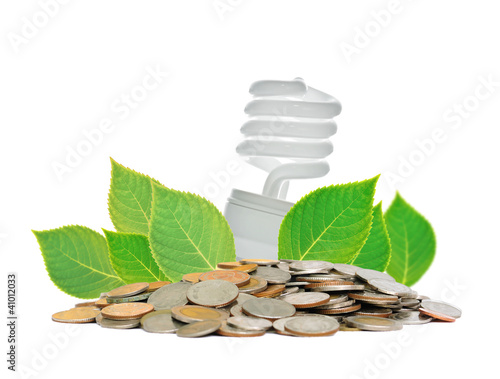 Photo: Energy saving lamp concept Energy saving lamp concept
