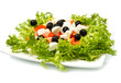 insalata con pomodori, olive e mozzarella insalata con pomodori, olive e mozzarella