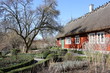 Old typical swedish house in Skansen, Stockholm, Sweden