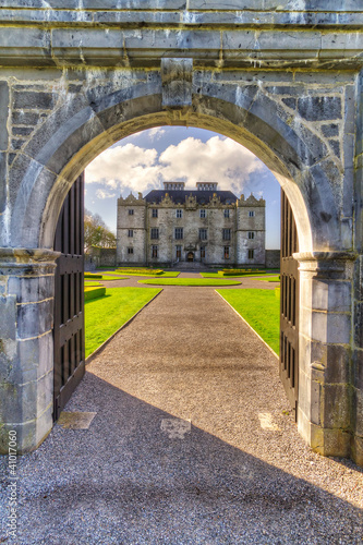 Photo: Portumna Castle view from the arch gate Co. Galway, Ireland Portumna Castle view from the arch gate Co. Galway, Ireland