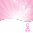 Pink Breast Cancer Ribbon Background