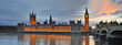 Panorama house of parliament London Großbritanien