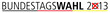 Bundestagswahl 2013 Schriftzug