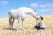 Young woman and Horse