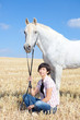 Young woman and Horse
