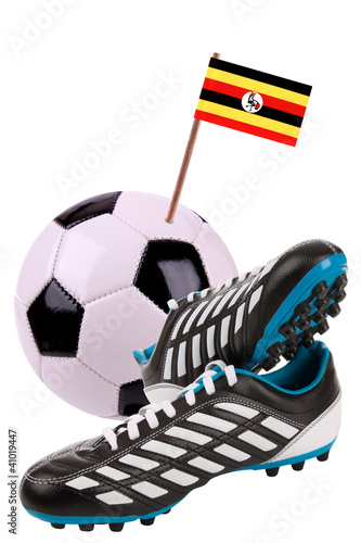 Photo: Soccer ball or football with a national flag Soccer ball or football with a national flag