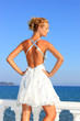 Beautiful fashion woman by the sea Beautiful fashion woman by the sea