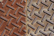 iron wall with rust