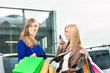 Two women were shopping and driving home