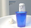 Acqua che straborda dal bicchiere,studio dentistico