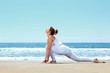 Young woman practicing yoga