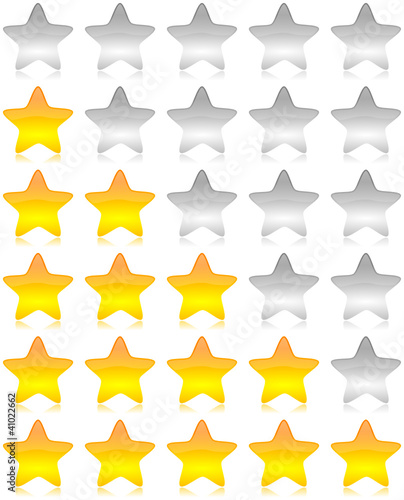 Vector: Rating vector stars Rating vector stars