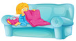 Girl on sofa Girl on sofa
