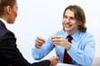 Business meeting in office