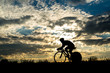 Triathlet auf dem Fahrrad