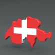 Ilustração: 3d Karte Schweiz 3d Karte Schweiz