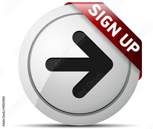 Vector: Sign up button Sign up button