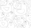 Vector: poule poule