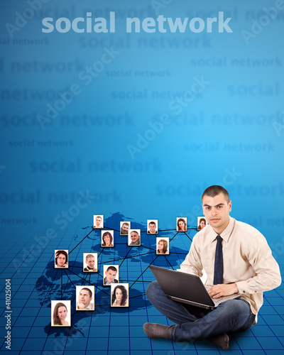 Photo: social network concept social network concept