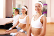 Young woman doing sport in gym