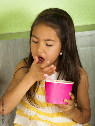 Photo: Eating Frozen Yougurt Eating Frozen Yougurt