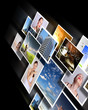 Illustration: Screens with images flow Screens with images flow