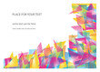 structure background with rectangular shapes in rainbow colors