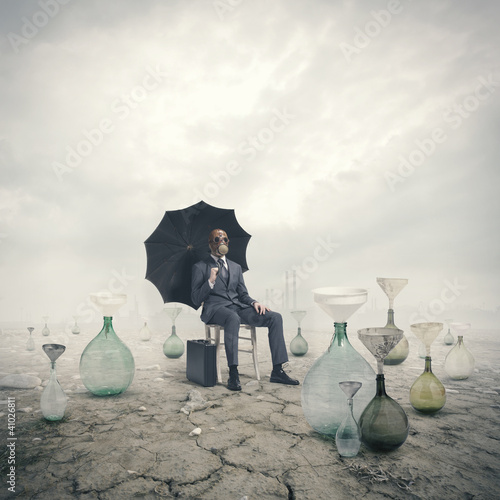 Photo: concept of global warming: Environmental Damage concept of global warming: Environmental Damage