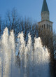 European town park detail