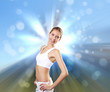 Foto: Young healthy woman doing sport Young healthy woman doing sport