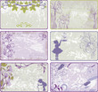 Set of vintage backgrounds Set of vintage backgrounds