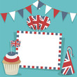 canvas print picture - uk party card