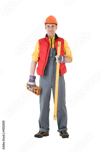 Photo: Home repair man isolated Home repair man isolated