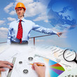 Construction industry collage Construction industry collage