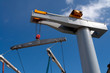 Boat lifter crane horizontal image