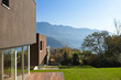beautiful modern house with garden, outdoor