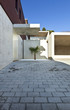 Modern house, entrance from outside