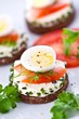 Quail eggs appetisers