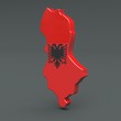3d Karte Albanien