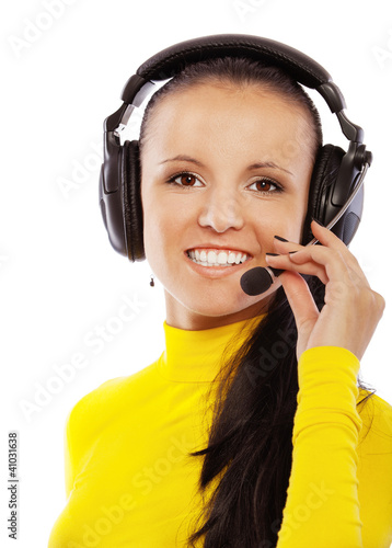 Photo: beautiful woman with headphones beautiful woman with headphones