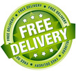 Button Banner "Free Delivery" Green