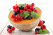 melon and berries fruits