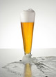 Bierglas am Strand