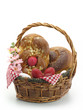 Easter bread in the basket Easter bread in the basket