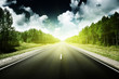 road in forest