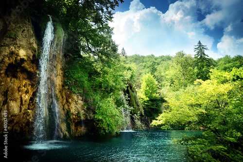 Photo: waterfall in deep forest waterfall in deep forest